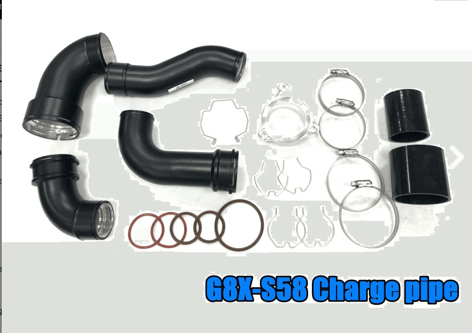 FTP Motorsport Aluminum Charge Pipe for BMW G8x M3/M4 & F97/F98 X3 M/X4 M (S58 Engine)