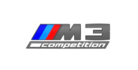 Genuine BMW M3 (G80) Competition Gloss Black Trunk Emblem